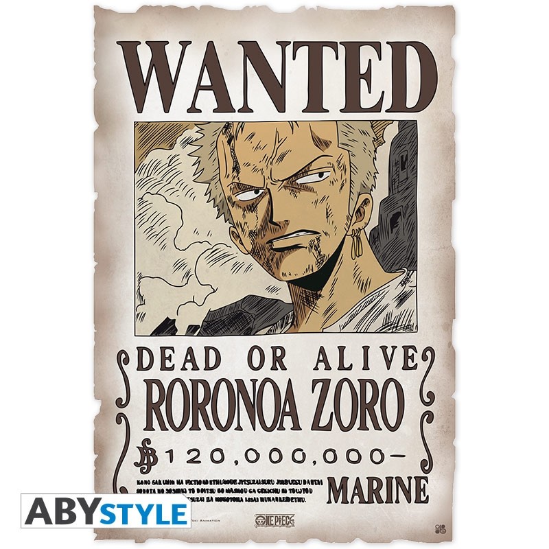 Prime Zoro - Avis de recherche One Piece